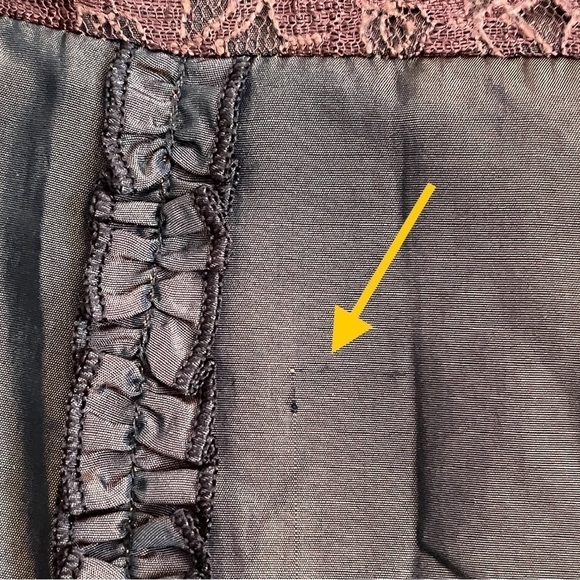 JANE & John A-Line Midi Skirt Lace Ruffle Details Shimmery Copper Style … - Picture 8 of 17